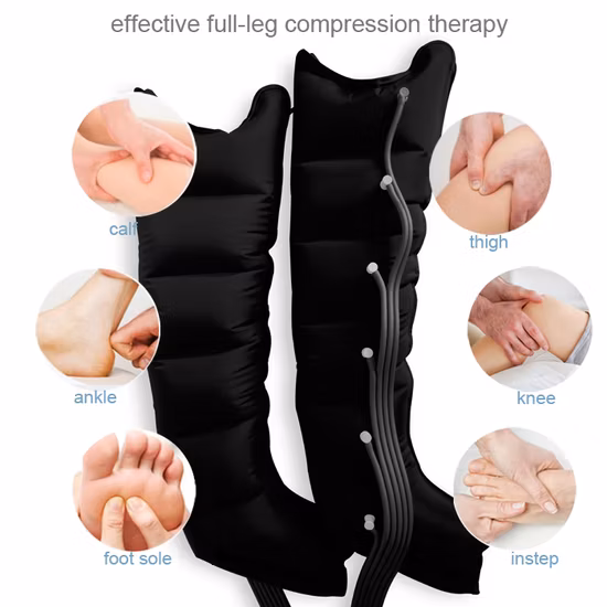 Masseur de jambes à Compression de pression d'air à 6 chambres, thérapie physique pour le sport, récupération rapide
