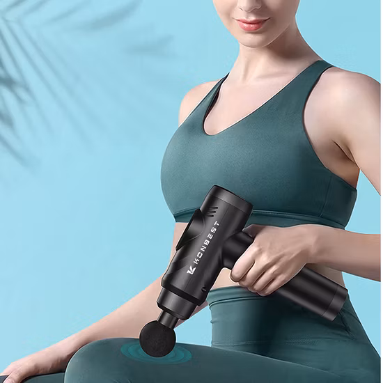 Pistolet De Masaje Percussion Des Tissus Profonds Vibration Relax 30 Vitesses Faible Son Soulagement De La Douleur Mini Gym Sport Puissant Fascia Muscle Massage Pistolet Corps Dos Masseur