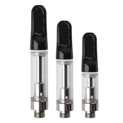 Cartouches de vape d'huile D8 de vente chaude 0,5 ml / 0,8 ml / 1,0 ml Cartouche de vape jetable vide à filetage 510 avec bobine en céramique